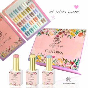 Coffret vernis semi-permanent – 24 couleurs (sans TPO)