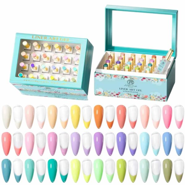 Coffret Vernis Semi-Permanent 24 Couleurs Pastel – Gel Polish UV/LED | Le Royaume des Ongles Tunisie – Image 2