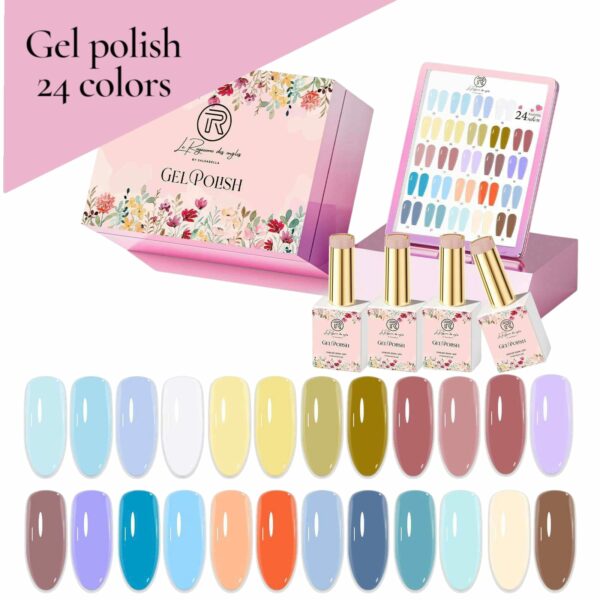 Coffret vernis semi-permanent pastel – 24 couleurs tendance | Le Royaume des Ongles Tunisie – Image 5